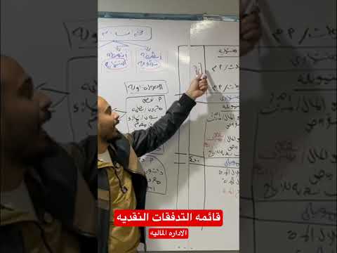قائمة التدفقات النقدية اداره التمويل والاستثمار