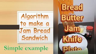 Algorithm simple example of Making a Sandwich