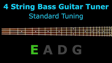 4 String Bass Guitar Tuner - Standard Tuning