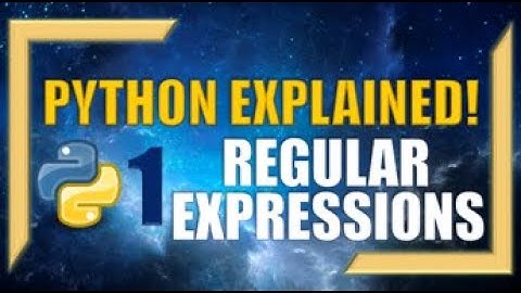 Introduction to Regular Expressions (Regex) with Python l Part1