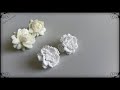 Pure White Post Earrings with seed beads/How to make Beaded jewelry at home/Aretes Tutorial diy
