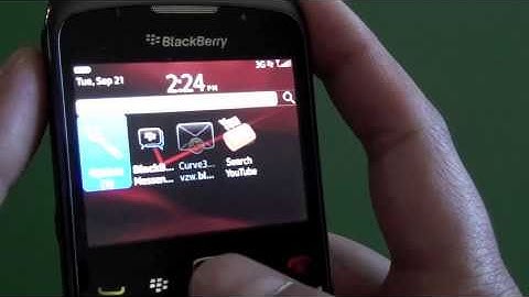 Verizon BlackBerry Curve 3G 9330 running OS 6