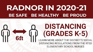 Radnor in 2020-21 Social Distancing Requirements Grades K-5