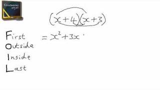 Expanding (multiplying out) double brackets