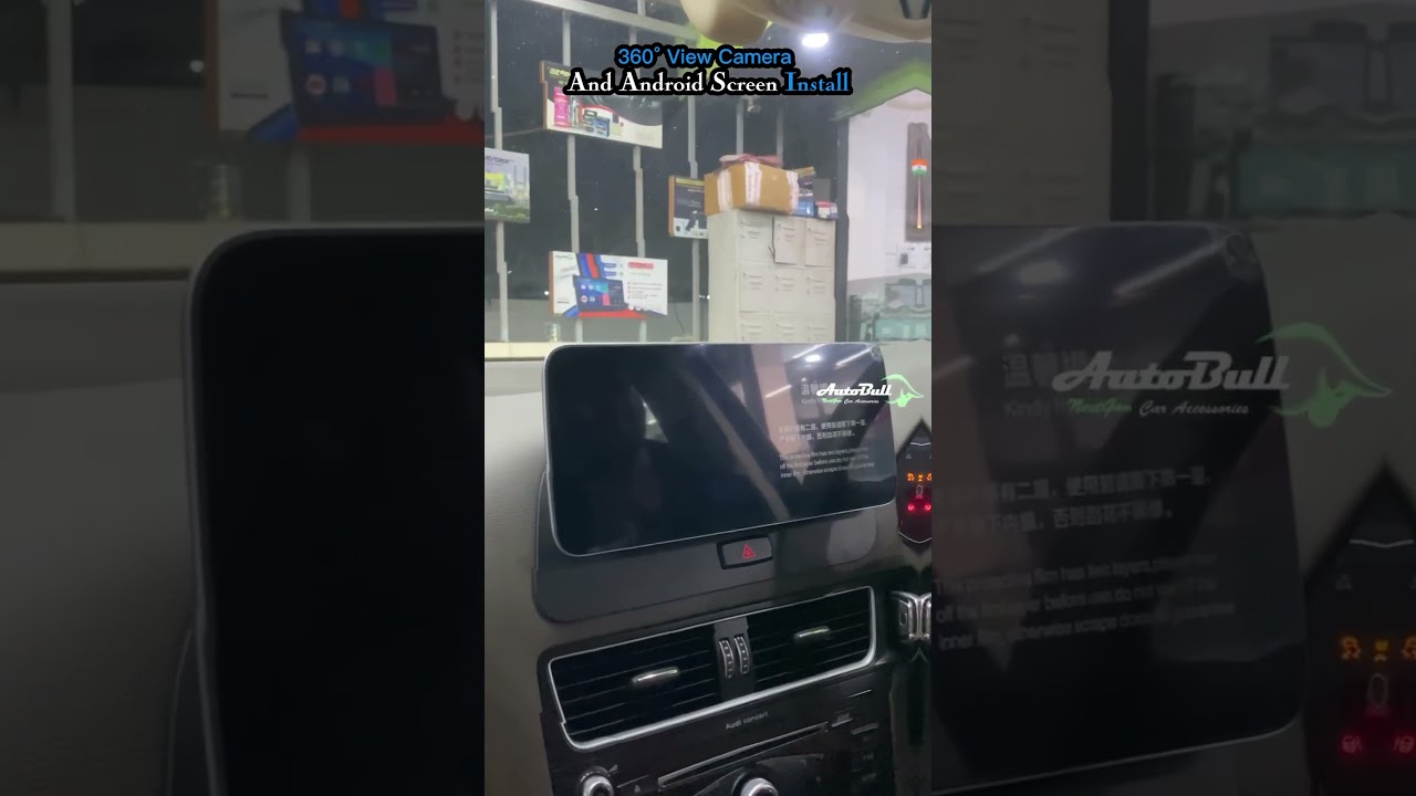 Audi Q5 install android screen with 360 camera by autobull 