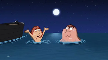 Family Guy: Lois swimming naked in the ocean.