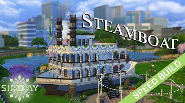 The Sims 4 Speed Build: Newcrest Steamboat (Stop Motion)