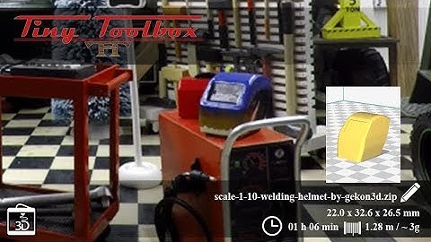 3D Printed Welding Helmet