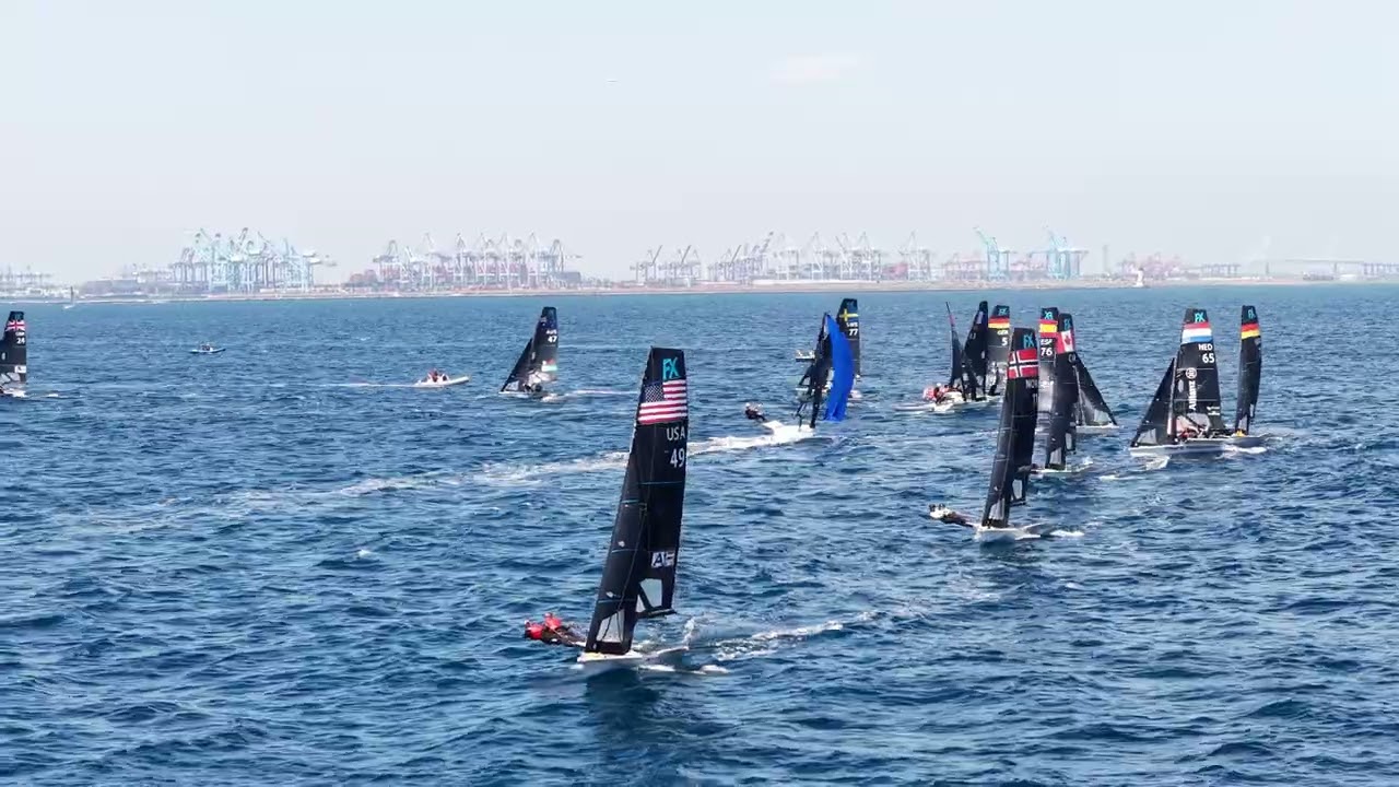 ⁣2026 SP OCR   49er FX   Race 10 leeward gate