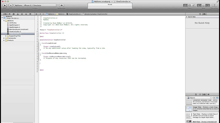 Xcode, Multiple Views, Segues, Storyboard, UIImageView, IBOutlets, IBActions