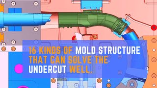 16 kinds of mould structure that can solve the undercut well.