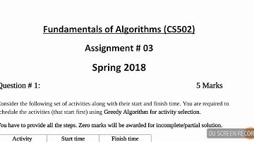 CS502 assignment No.3  2018