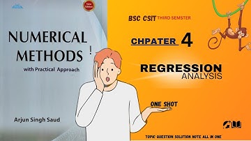 Regression Analysis | Chapter4 | Numerical Method | One shot |: #csit #gyanwala