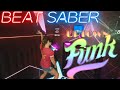 Beat Saber || Uptown Funk by Bruno Mars ft. Mark Ronson (Expert) First Attempt || Mixed Reality