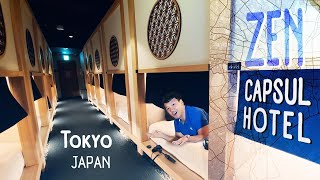 $30 ZEN CAPSULE HOTEL in Tokyo Japan