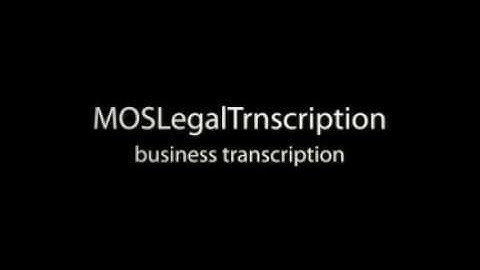 Legal Transcription Service