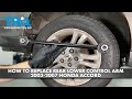 How to Replace Rear Lower Control Arms 2003-2007 Honda Accord