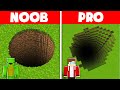 JJ vs Mikey Tunnel and Pit Survival Battle Challenge in Minecraft (Maizen Mizen Mazien) Parody