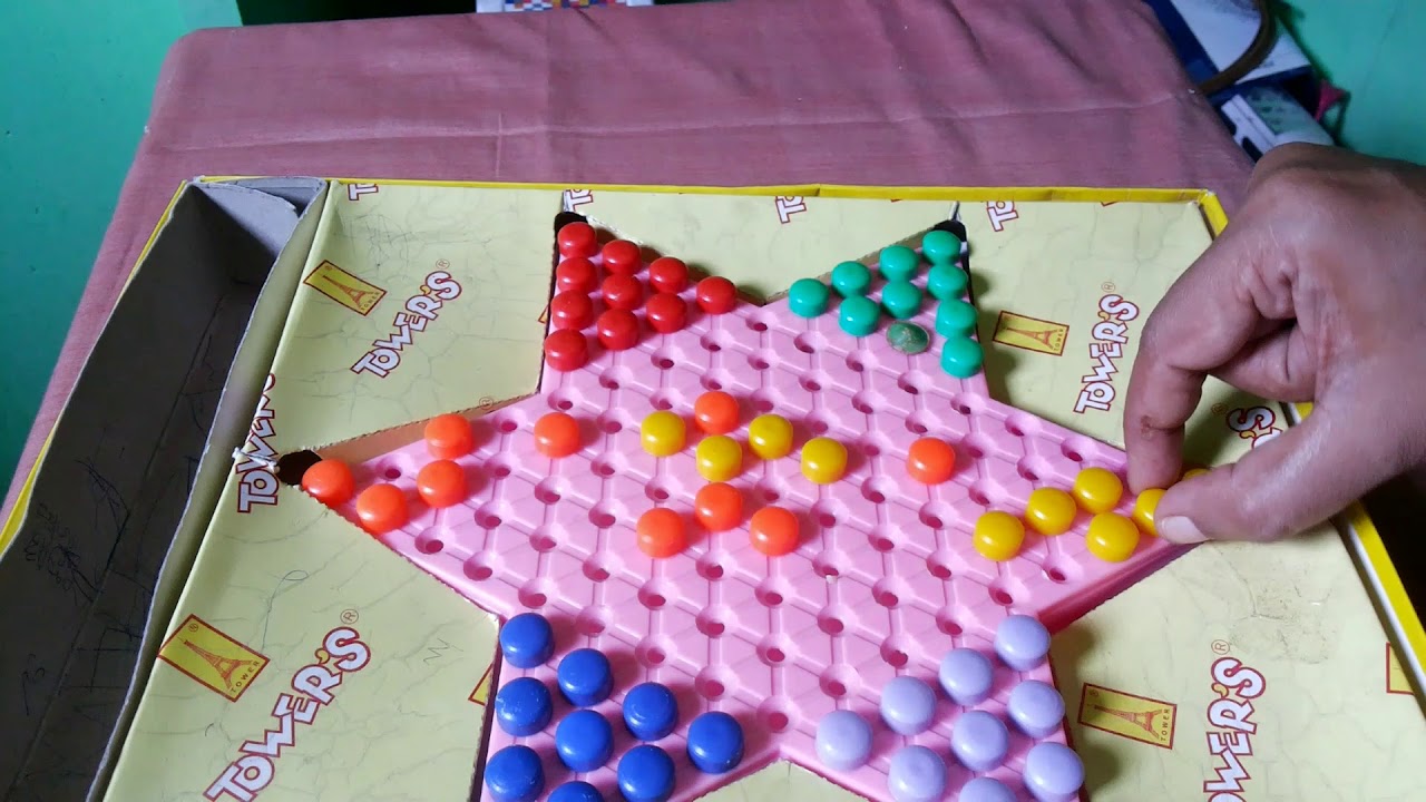 6 Person Games Old Indoor Board Games How To Play Chinese Checkers Game In Telugu Youtube