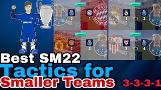 Best Winning Tactics for Small Teams in SM22|Soccer Manager22