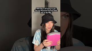 POV: Day 2 of trying to get into my Password Journal while sick in the #90s. #nostalgia #90skids