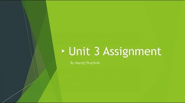 Unit 3 Assignment
