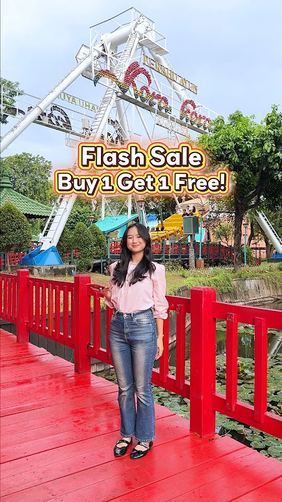 ⚠️ TOMORROW ‼️ DUFAN REGULAR TICKET FLASH SALE BUY 1 GET 1 FREE 🤩😍🔥 #dufan #ancol #promo