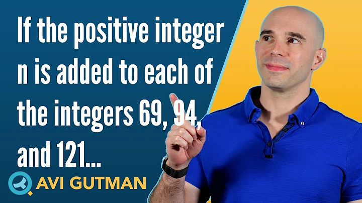 If the positive integer n is added to each of the integers 69, 94, and 121 DS01168