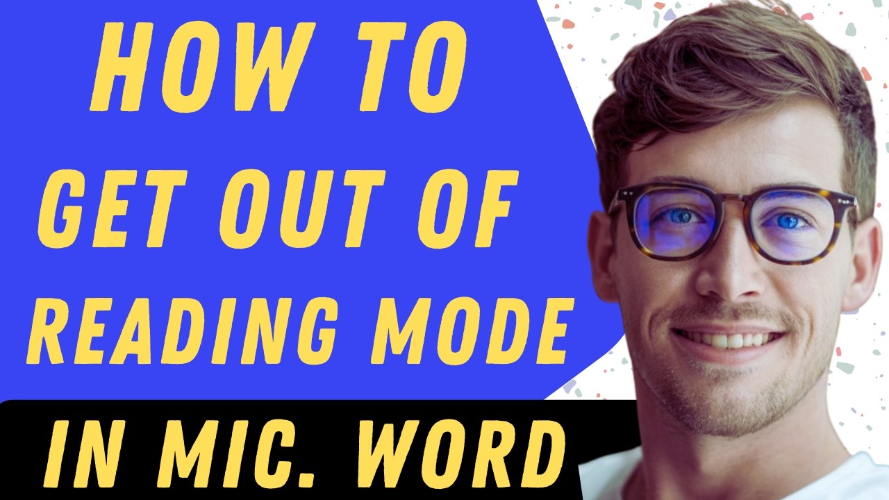 Mod Reading How To Get Out Of Reading Mod In Word - Full Guide - YouTube