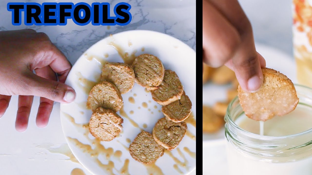 Paleo/Vegan Trefoils Girl Scout Recipe! YouTube