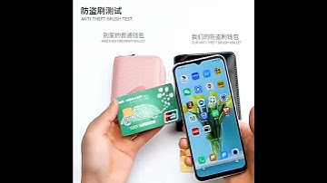 Genuine Leather Wallet RFID Blocking Business Card Holder Anti Theft Vertical Men Pocket Purse