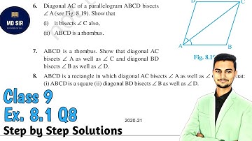 Class 9 Maths | Chapter 8 | Exercise 8.1 Q8 | Quadrilaterals | Ncert | Cbse | Md Sir Class 9