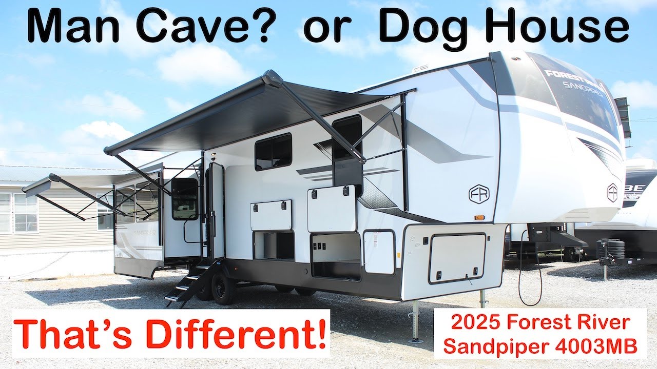 RV with a MAN CAVE! 2025 Sandpiper 4003MB - YouTube