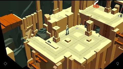 Lara Croft Go The Maze of Stones Level 7 The Tample of The Wide Walkthrough