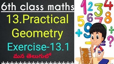 6th class maths in telugu//Chapter-13 Practical Geometry //Exercise-13.1//SSC syllubus//