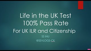 Latest Update - Life in the UK Test 2025 for UK ILR and Citizenship Question and Answer (Fast Track)
