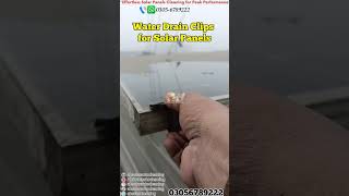 Water Drain Clip for Solar Panels .