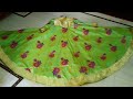 How to make gown / long dress from saree ( with border)