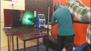 Simulator welding practice in Gmaw prosess 2G position