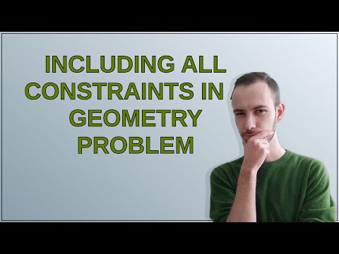 Mathematica: Including all constraints in a geometry problem