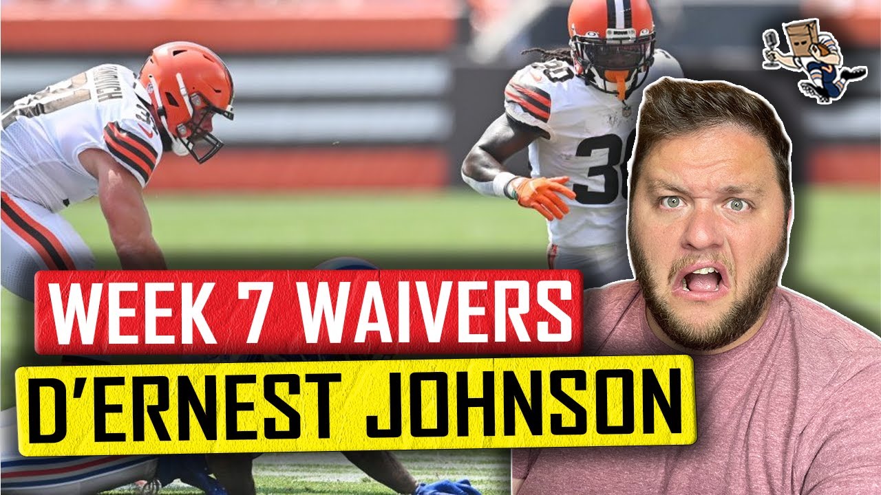 Week 7 Waiver Wire: D'Ernest Johnson (with FAAB) - Fantasy Football 2021
