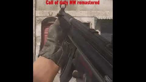 Call of duty MW remastered mp5 vs MW2 remastered MP5k #shorts