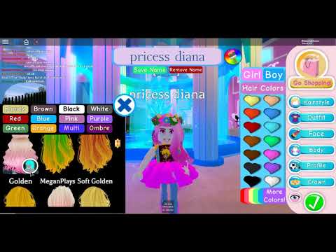 new glowing hair in royale high - YouTube