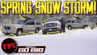 Surprise, It Snowed a Ton - So Does the Suburban or The Excursion or The Escalade Get Stuck First?