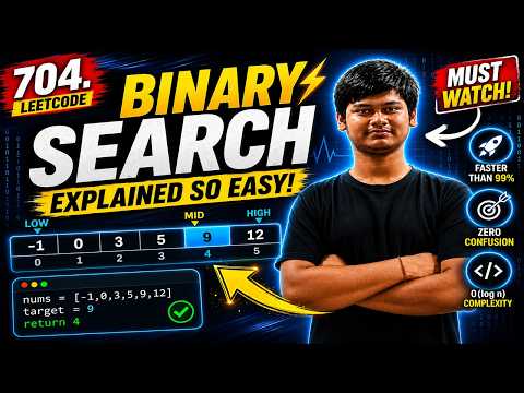 Binary Search Full Explanation ⚡ Most Asked Interview Question