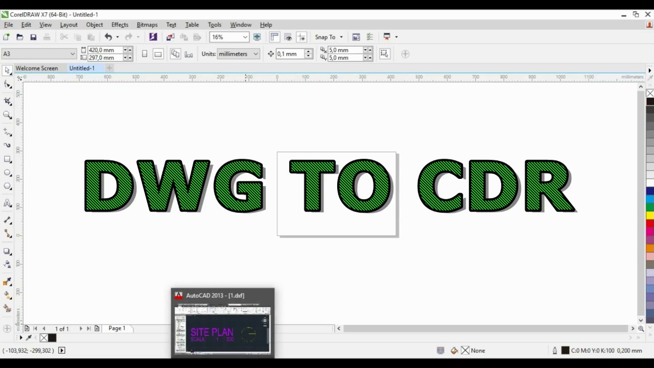cara export file autocad ke coreldraw - YouTube