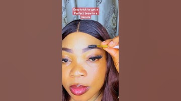 Easy trick for a perfect brow