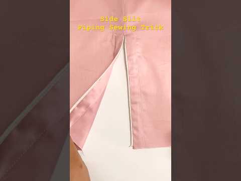Sew Side Slits Like A Pro Piping Hack Included Sewing Sewinghacks 
