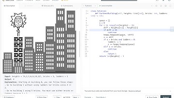 3min to learn leetcode 1642. Furthest Building You Can Reach