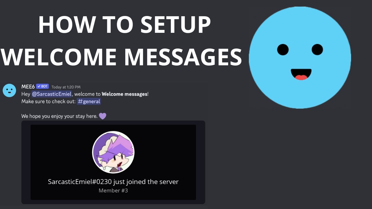 How can we add a welcome message to Discord server with mee6 bot? - Quora